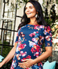 Anna Maternity Shift Dress Midnight Garden by Tiffany Rose