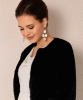 ALIE STREET Jaclyn Faux Fur Bolero (Black) from Tiffany Rose