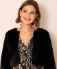 ALIE STREET Jaclyn Faux Fur Bolero (Black) from Tiffany Rose