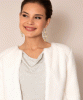 ALIE STREET Jaclyn Faux Fur Bolero (Ivory) from Tiffany Rose