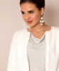 ALIE STREET Jaclyn Faux Fur Bolero (Ivory) from Tiffany Rose