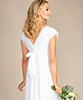 Umstandsbrautkleid Athena Kurz mit Pünktchen Tüll Elfenbein-Weiß by Tiffany Rose