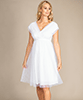 Robe de Mariée Grossesse Athena Pois Blanc by Tiffany Rose