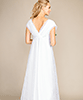 Athena Gown Polka Dot White by Tiffany Rose