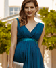 Ava Abendkleid lang (Aegean Blue) by Tiffany Rose