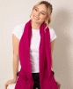 ALIE STREET Aurielle Silk Wool Scarf (Deep Fuchsia) from Tiffany Rose
