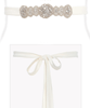 Aurelia Vintage Maternity Sash Ivory by Tiffany Rose