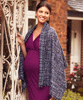 Bouclé Maternity Accessory Scarf Blue by Tiffany Rose