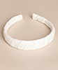 Crinkle Chiffon Headband White by Tiffany Rose