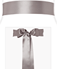 Smooth Ribbon Sash Silver by Tiffany Rose