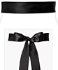 Smooth Satin Sash Long Black by Tiffany Rose