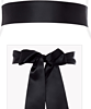 Smooth Satin Sash Black by Tiffany Rose