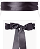 Ceinture en satin longue gris graphite by Tiffany Rose