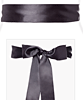 Ceinture en satin gris graphite by Tiffany Rose