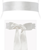 Smooth Satin Sash Long Ivory by Tiffany Rose