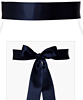 Smooth Satin Sash Long Midnight Blue by Tiffany Rose