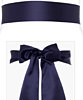 Smooth Satin Sash Midnight Blue by Tiffany Rose