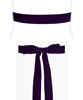 Velvet Ribbon Sash Purple by Tiffany Rose