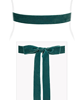 Velvet Ribbon Sash Teal Green by Tiffany Rose