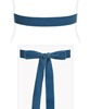 Velvet Ribbon Sash Williamsburg Blue by Tiffany Rose