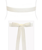 Velvet Ribbon Sash White by Tiffany Rose