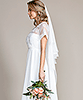 Voile de mariée long en soie (Blanc Ivoire) by Tiffany Rose