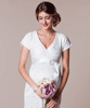 Bridget Maternity Lace Dress Ivory by Tiffany Rose