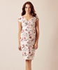 Bardot Maternity Shift Dress Cherry Blossom Red by Tiffany Rose