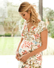 Bardot Maternity Shift Dress Short Watercolour Meadow by Tiffany Rose