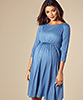 Cathy Maternity Dress Short Lagoon Blue by Tiffany Rose