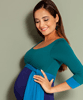 Colour Block Maternity Dress Biscay Blue by Tiffany Rose