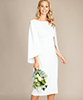 Christina Maternity Bridal Cape Dress Ivory White by Tiffany Rose
