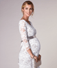 Charlotte Maternity Dress Oyster Cream by Tiffany Rose