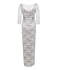 Charlotte Maternity Lace Gown Oyster Cream by Tiffany Rose