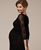 Chloe Lace Maternity Dress Black by Tiffany Rose