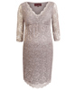 Robe de Grossesse en Dentelle Chloe Taupe by Tiffany Rose