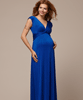 Robe longue de grossesse Clara (Bleu Cobalt) by Tiffany Rose