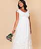 Clover Maternity Wedding Gown (Ivory) by Tiffany Rose