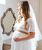 Edith Kimono Maternity Wedding Gown Ivory by Tiffany Rose