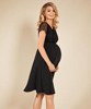 Eleanor Maternity Dress (Black) by Tiffany Rose