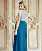 Robe de Grossesse Eleanor Longue Bleu Azur by Tiffany Rose