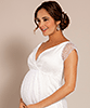 Elodie Maternity Gown White Snow by Tiffany Rose
