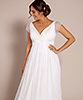 Elodie Maternity Gown White Snow by Tiffany Rose