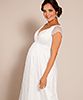 Elodie Maternity Gown White Snow by Tiffany Rose