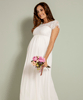 Elizabeth Maternity Wedding Gown Long Ivory by Tiffany Rose