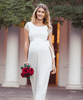 Emma Maternity Wedding Gown Long Ivory by Tiffany Rose