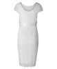 Emma Maternity Shift Dress Ivory by Tiffany Rose