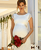 Emma Maternity Shift Dress Ivory by Tiffany Rose