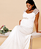 Erin Leaf Lace Maternity Wedding Gown Ivory by Tiffany Rose