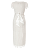 Flutter Maternity Dress Long (Ivory) by Tiffany Rose